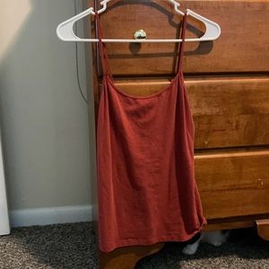 red Forever21 tank top. Size: medium